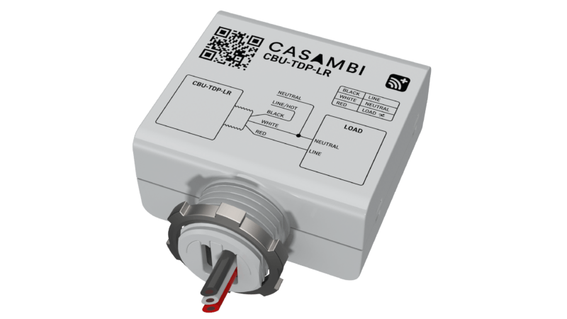 CBU-TDP-LR - Casambi Bluetooth Controllable Phase Dimmer Long Range, Exterior to enclosure