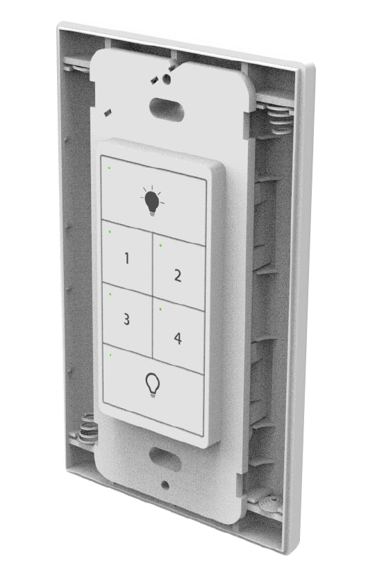 WS-NC06-N2-0A6 - Atom In-Wall Battery Powered Switch 6 Button