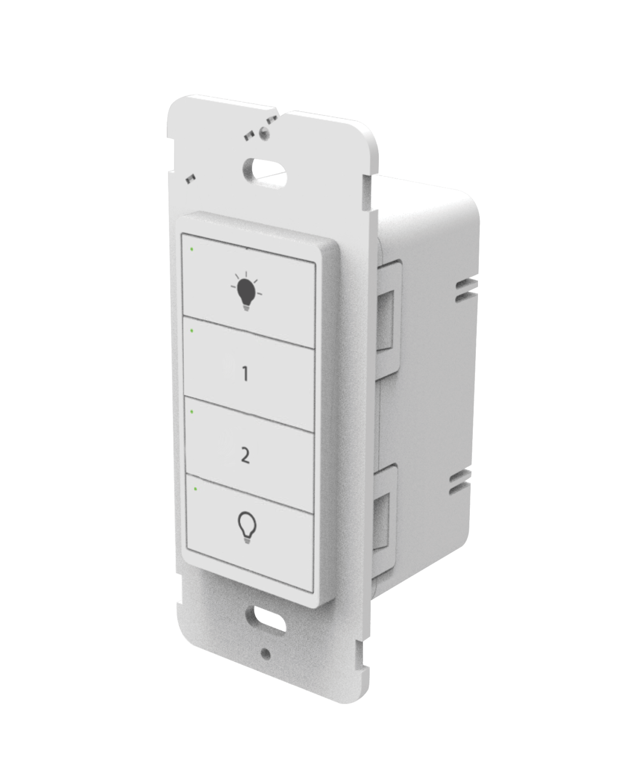 WS-TA04-02-1W - Atom In-Wall Line Voltage Switch 4 Button